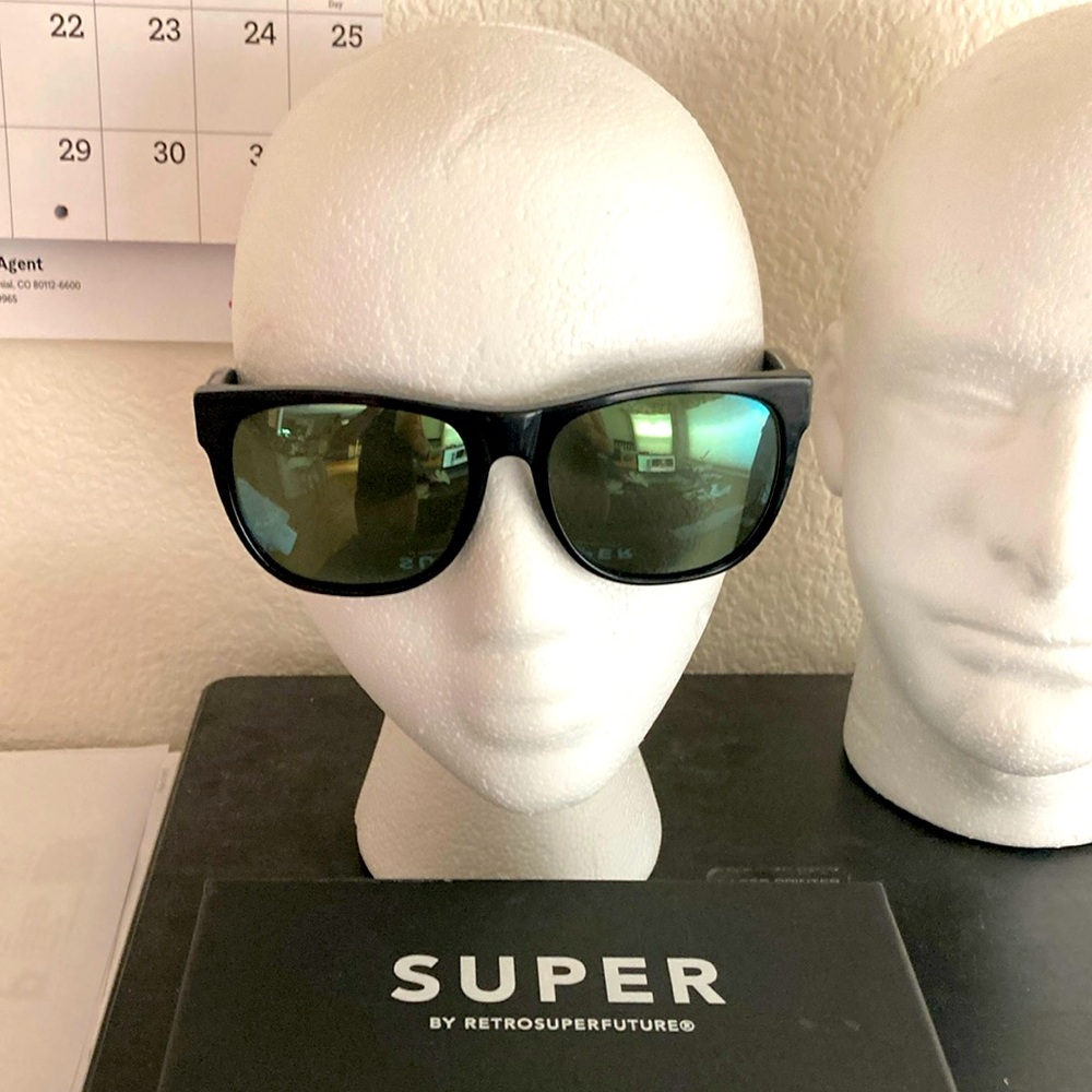 RETRO SUPER FUTURE UNISEX NON POLAR MIRRORED SUNGLASSES